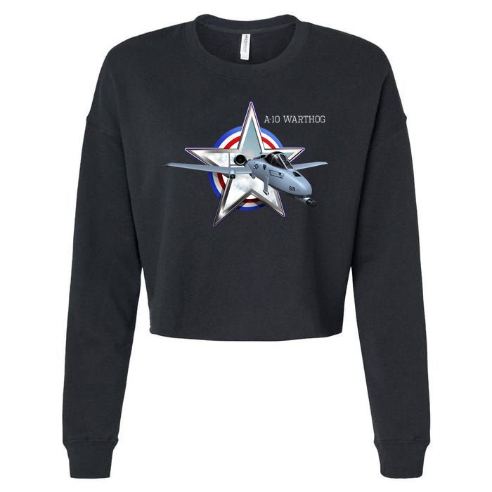 A10 Warthog Cropped Pullover Crew