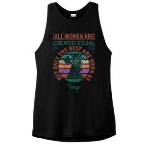 All Women Are Created Equal But The Best Are Born As Virgo Ladies PosiCharge Tri-Blend Wicking Tank