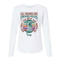 All Women Are Created Equal But The Best Are Born As Virgo Womens Cotton Relaxed Long Sleeve T-Shirt