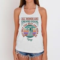 All Women Are Created Equal But The Best Are Born As Virgo Women's Knotted Racerback Tank