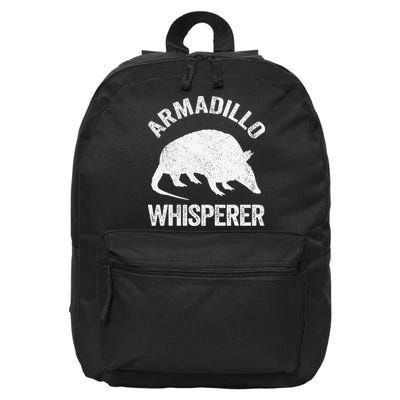 Armadillo Whisperer Armadillo Lover 16 in Basic Backpack