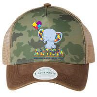 Autism Walking A Different Path Elephant Legacy Tie Dye Trucker Hat