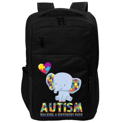 Autism Walking A Different Path Elephant Impact Tech Backpack