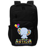 Autism Walking A Different Path Elephant Impact Tech Backpack