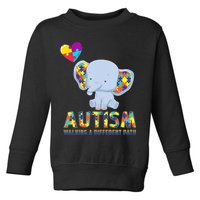 Autism Walking A Different Path Elephant Toddler Sweatshirt
