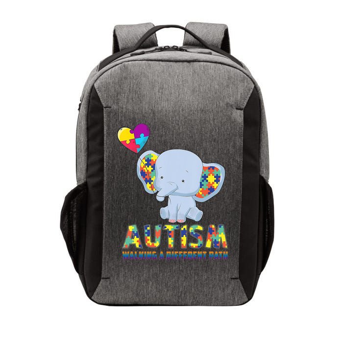 Autism Walking A Different Path Elephant Vector Backpack