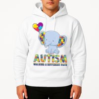 Autism Walking A Different Path Elephant Hoodie