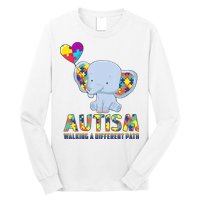Autism Walking A Different Path Elephant Long Sleeve Shirt