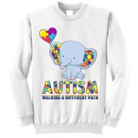 Autism Walking A Different Path Elephant Sweatshirt