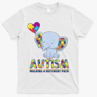 Autism Walking A Different Path Elephant T-Shirt