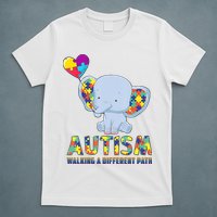 Autism Walking A Different Path Elephant T-Shirt