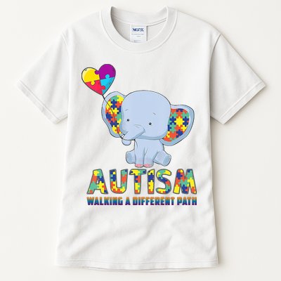 Autism Walking A Different Path Elephant Tall T-Shirt