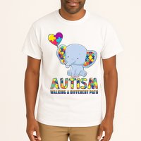 Autism Walking A Different Path Elephant Tall T-Shirt
