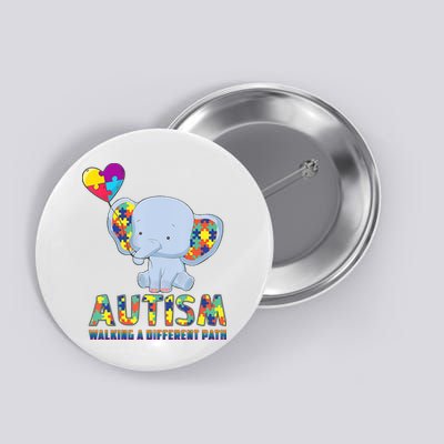 Autism Walking A Different Path Elephant Button