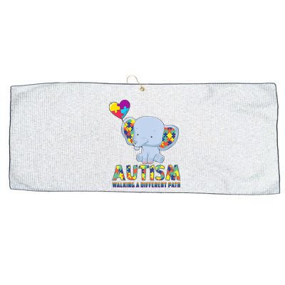 Autism Walking A Different Path Elephant Large Microfiber Waffle Golf Towel