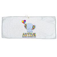 Autism Walking A Different Path Elephant Large Microfiber Waffle Golf Towel