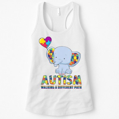 Autism Walking A Different Path Elephant Womens Tank Top