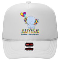 Autism Walking A Different Path Elephant Trucker Hat