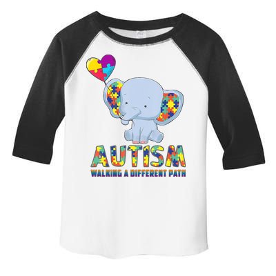 Autism Walking A Different Path Elephant Toddler Fine Jersey T-Shirt