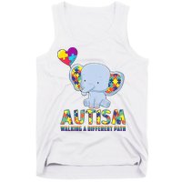 Autism Walking A Different Path Elephant Tank Top