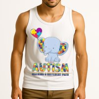 Autism Walking A Different Path Elephant Tank Top