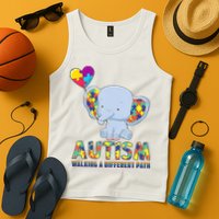Autism Walking A Different Path Elephant Tank Top