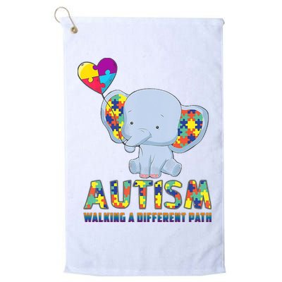Autism Walking A Different Path Elephant Golf Towel
