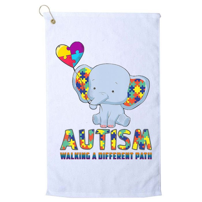 Autism Walking A Different Path Elephant Golf Towel