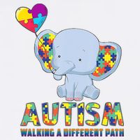 Autism Walking A Different Path Elephant Toddler T-Shirt