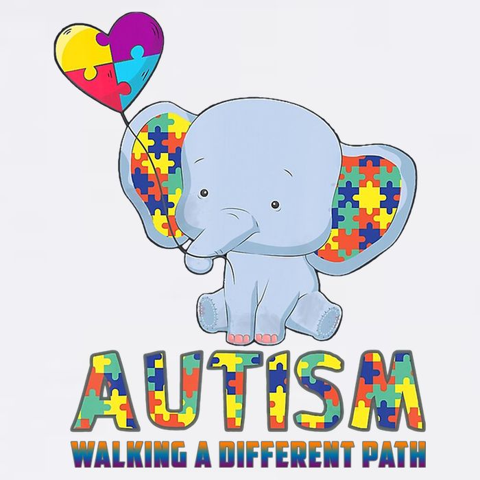 Autism Walking A Different Path Elephant Toddler T-Shirt
