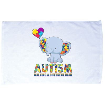 Autism Walking A Different Path Elephant Microfiber Hand Towel