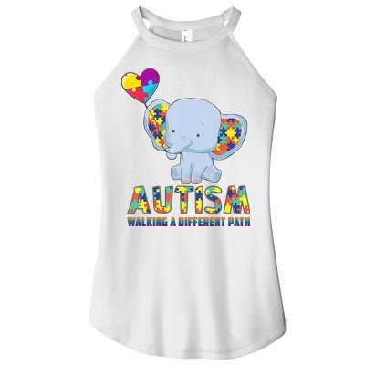 Autism Walking A Different Path Elephant Women's Perfect Tri Rocker Tank