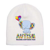 Autism Walking A Different Path Elephant Short Acrylic Beanie