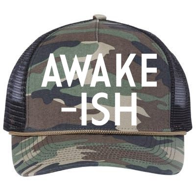 Awake-ish Retro Rope Trucker Hat Cap