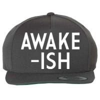 Awake-ish Wool Snapback Cap