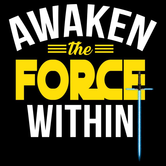 Awaken The Force Within Christian Cropped Pullover Crew