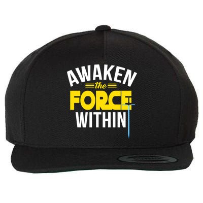 Awaken The Force Within Christian Wool Snapback Cap