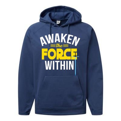 Awaken The Force Within Christian Performance Fleece Hoodie