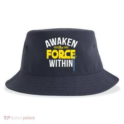 Awaken The Force Within Christian Sustainable Bucket Hat