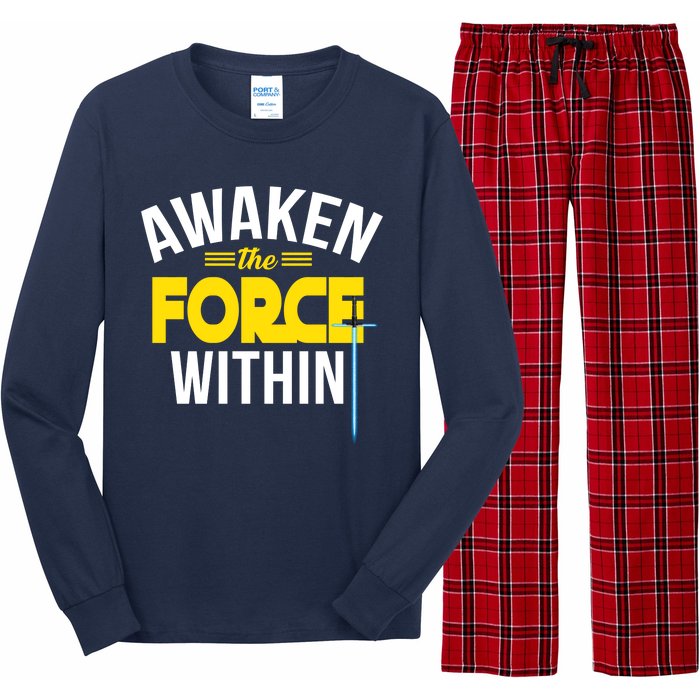 Awaken The Force Within Christian Long Sleeve Pajama Set