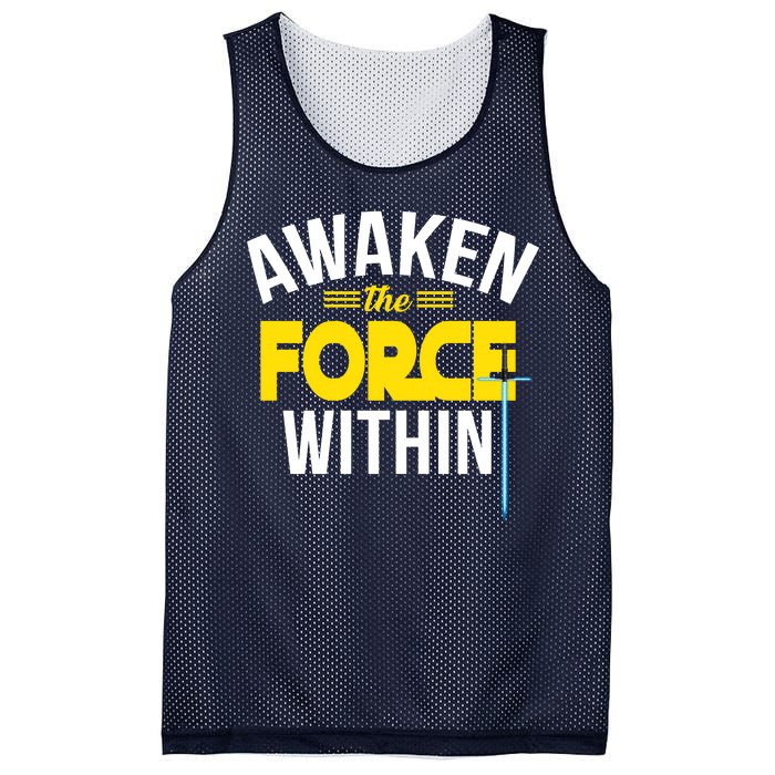 Awaken The Force Within Christian Mesh Reversible Basketball Jersey Tank