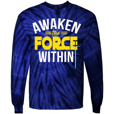 Awaken The Force Within Christian Tie-Dye Long Sleeve Shirt