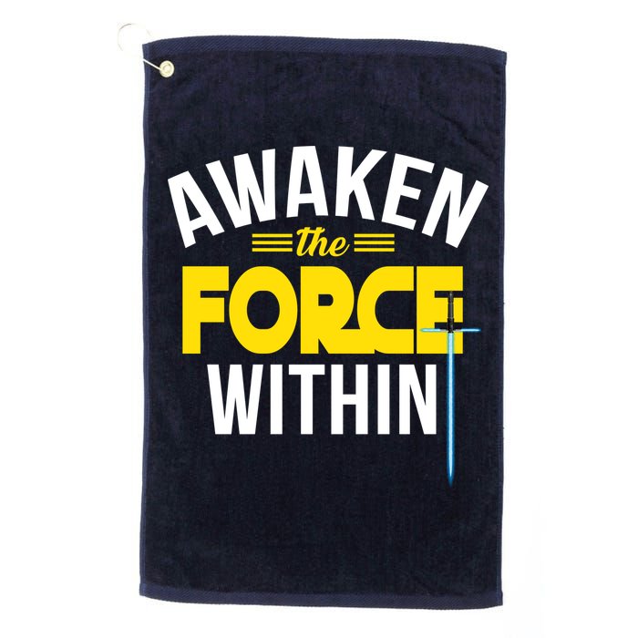 Awaken The Force Within Christian Golf Towel