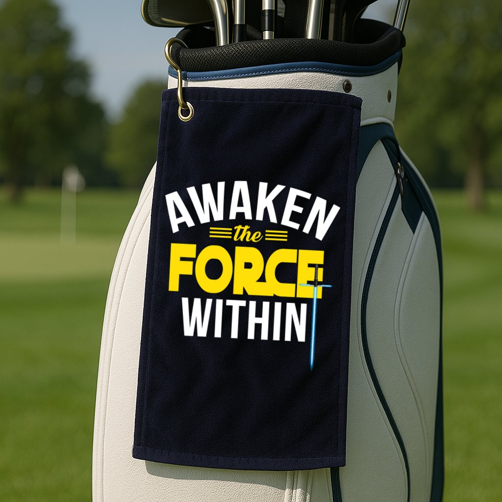 Awaken The Force Within Christian Golf Towel
