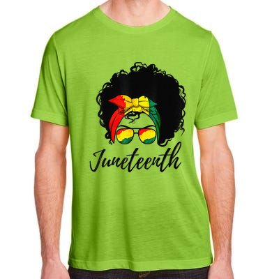 Afro Woman Black Queen African American History Juneteenth Adult ChromaSoft Performance T-Shirt