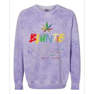 Aunt Wear Bluntie Colorblast Crewneck Sweatshirt