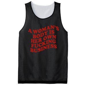 A WomanS Body Is Her Own Fucking Business Mesh Reversible Basketball Jersey Tank