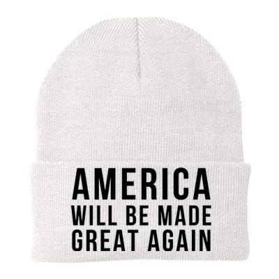 America Will Be Made Great Again Trump 45 47 Trump 2024 Hell Be Back 2024 Knit Cap Winter Beanie