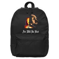 Air Will Be Blud Vintage Dog Air Will Be Blood 16 in Basic Backpack