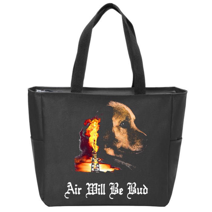 Air Will Be Blud Vintage Dog Air Will Be Blood Zip Tote Bag